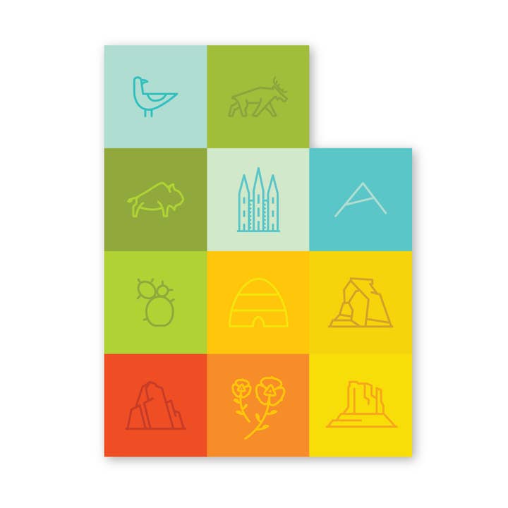 Adesivo Utah Squares por atacado de Fell