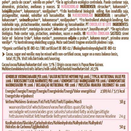 Chocolates from Heaven - Vendita all'ingrosso Barretta di cioccolato - Chocolates From Heaven Cioccolato al Latte (12 confezioni da 100 g)1