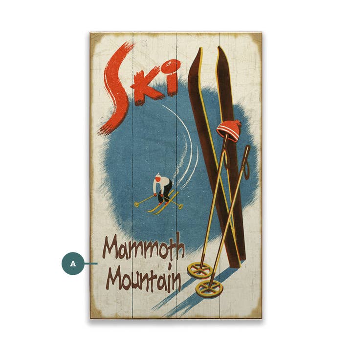 Snow Sticks on the Slope - Wood & Metal Wall Art for wholesale by Old Wood Signs