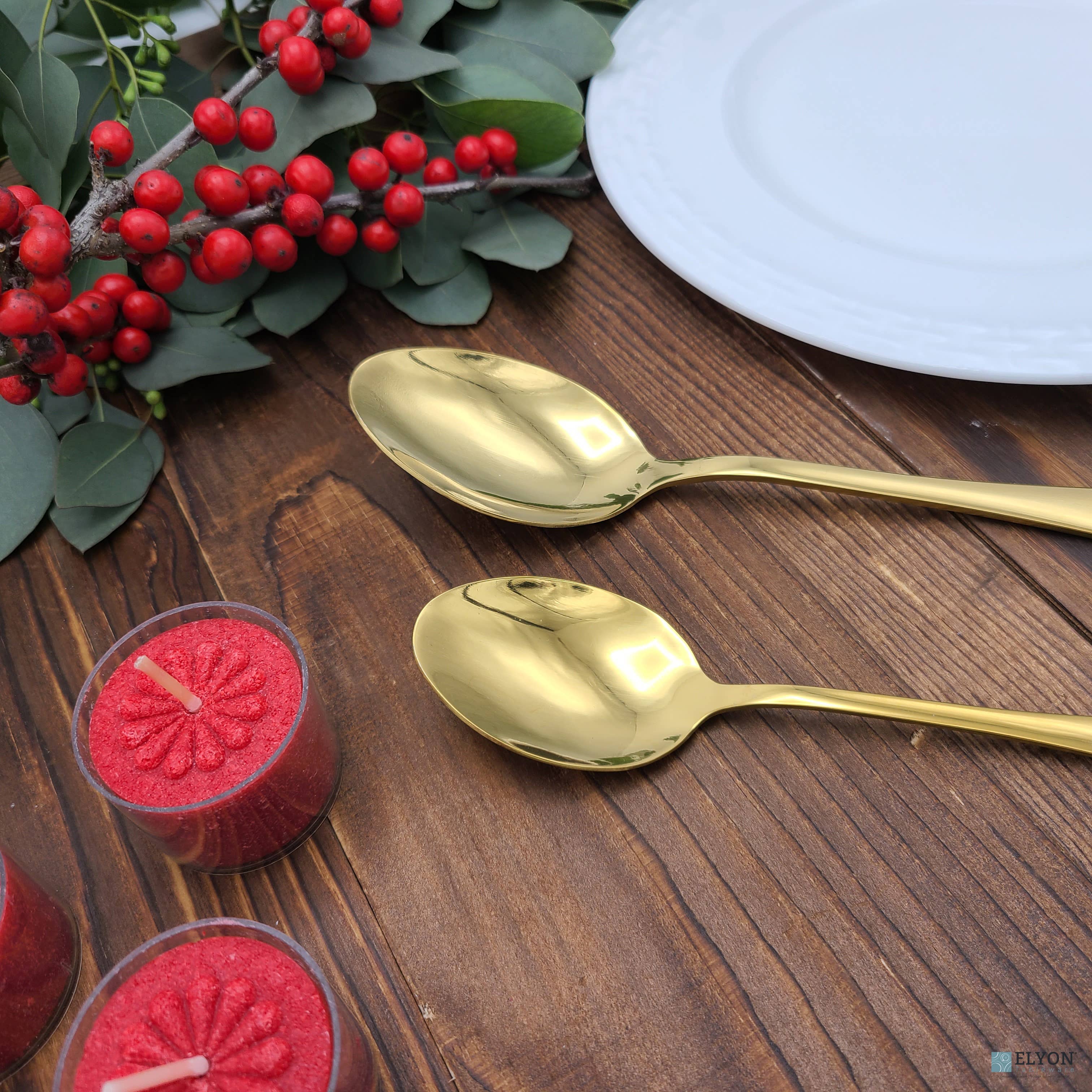 Elyon Tableware® - Wholesale Flatware Set - 20-Piece Colored Flatware Set Stainless Steel Service for 422