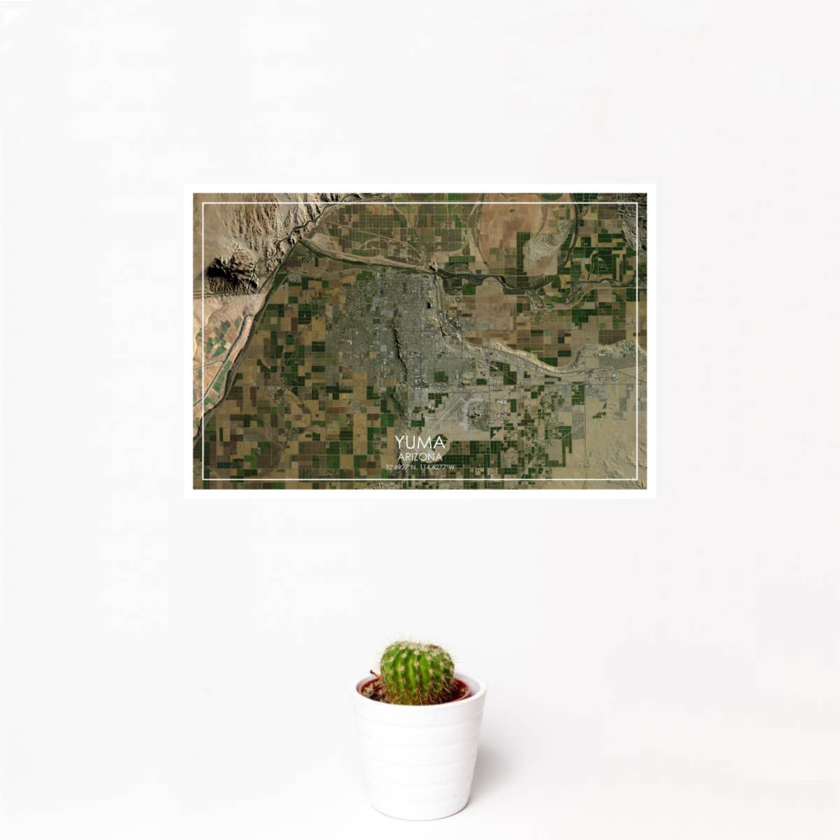JACE.design - Wholesale Art Print - Yuma AZ Map Print Satellite1