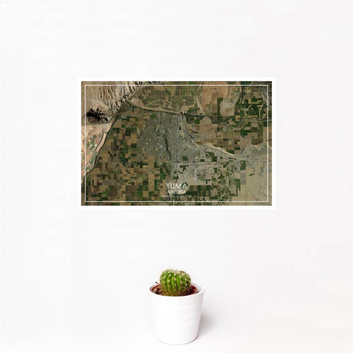 JACE.design - Wholesale Art Print - Yuma AZ Map Print Satellite1