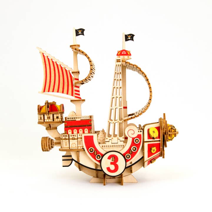 Magnote - Wholesale DIY Craft Kit - wa-gu-mi One Piece Thousand Sunny Ship Model Wooden 3D Puzzl7