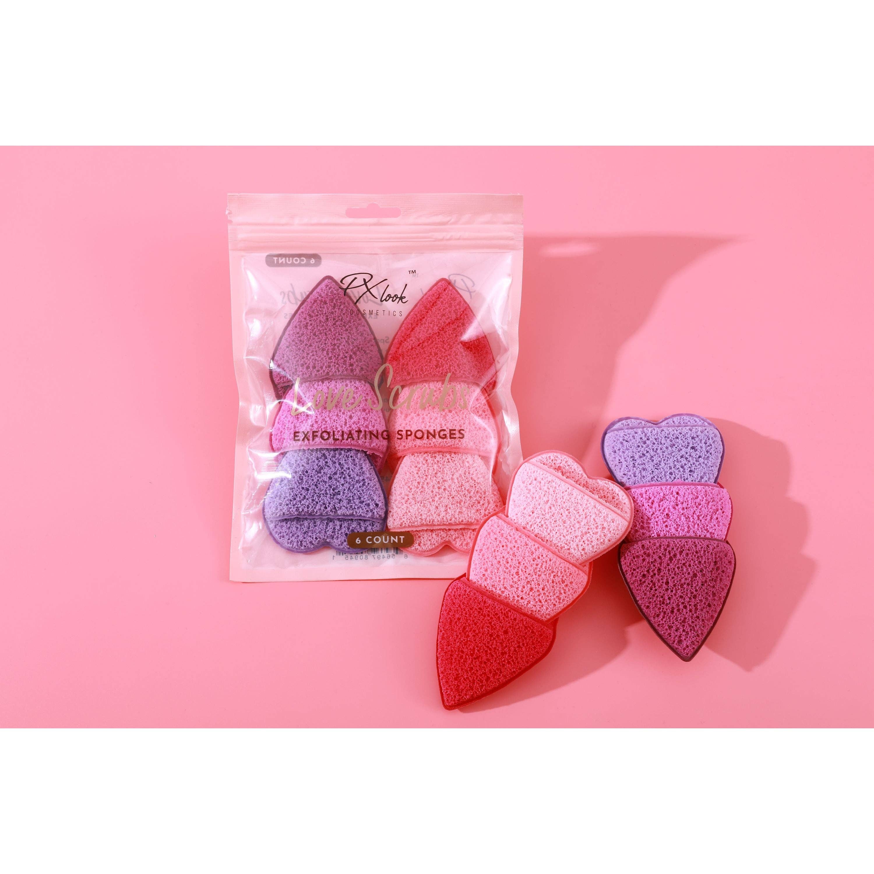 VIAI Beauty - Vendita all'ingrosso Spugne da bagno morbide e a rete - PROLUX Love Scrubs Spugne Esfolianti2