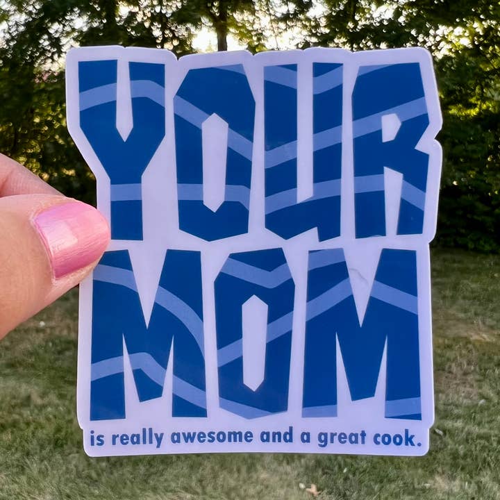 Divertida pegatina de tu madre para venta al por mayor de Fishbiscuit Designs