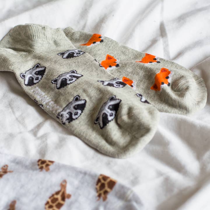 Friday Sock Co. - Wholesale Socks - Men's - Men’s Fox & Raccoon Ankle Socks2