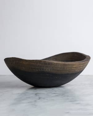 Petermans Boards and Bowls Inc. - Wholesale Serve Bowl - 18" EBONIZED OAK OVAL BOWL2
