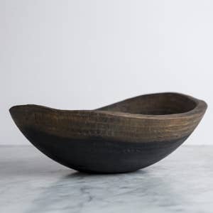 Petermans Boards and Bowls Inc. - Wholesale Serve Bowl - 18" EBONIZED OAK OVAL BOWL2