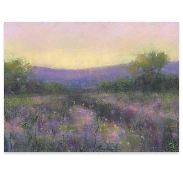 Twilight Meadow Pastel Giclée Impressão artística por atacado de Tiffany Mackay Art