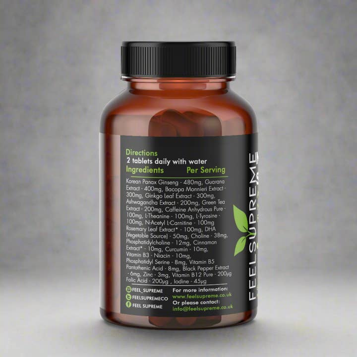 Feel Supreme - Wholesale Oral Supplement/Vitamin - Neuro Supreme | Natural Nootropic