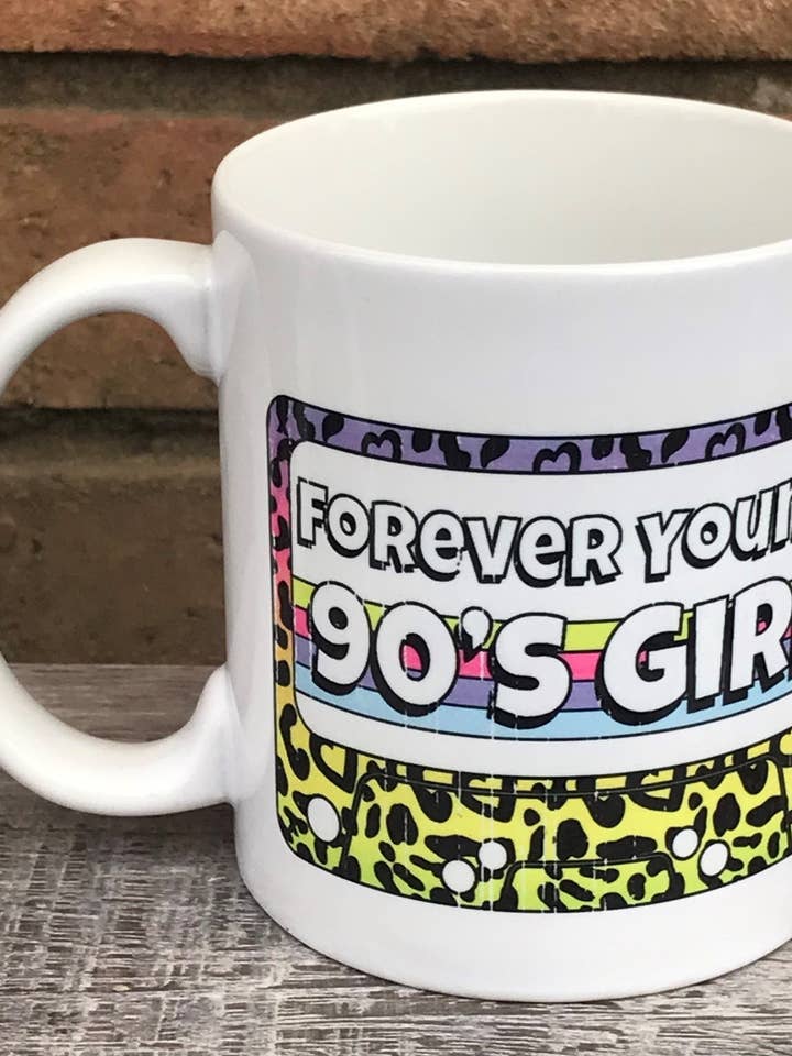 90's girl cassette tape mug for wholesale by Andi’s Shoppe
