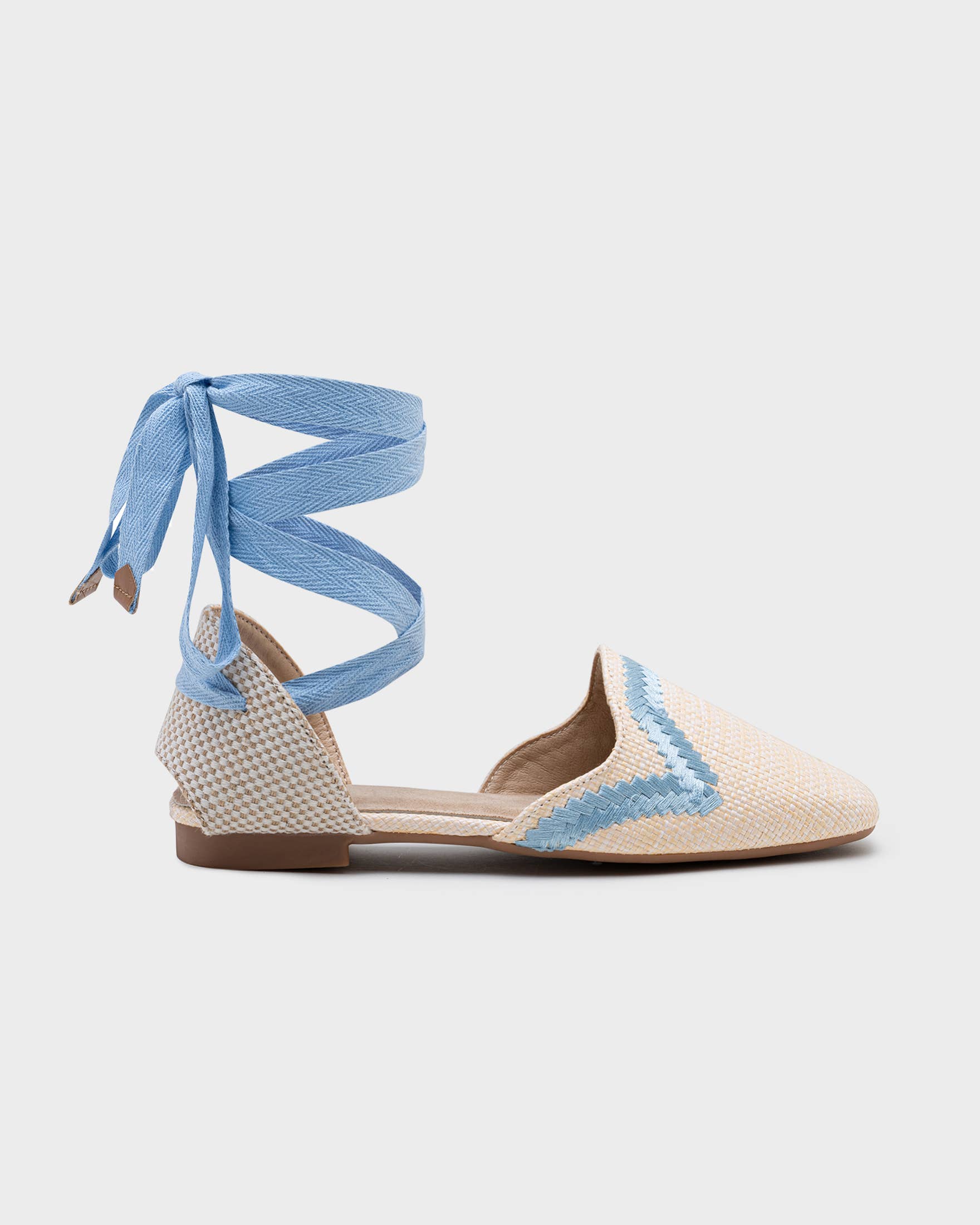 CEREZA - Wholesale Sandals - Women's - Embroidered Interwoven-raffia Espadrilles Ballet flats6