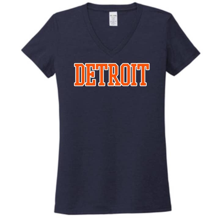 Detroit Shirt Women's V-Neck for wholesale by Jupmode