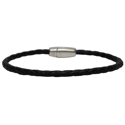 Men's Braided Leather Bracelet, Women's Bracelet, Zoe for wholesale by The Essence of Silver