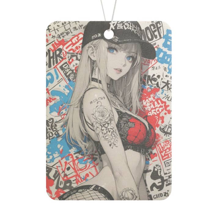 Désodorisant de voiture en forme de sirène de rue - parfum glace noire pour la vente par CultPOP