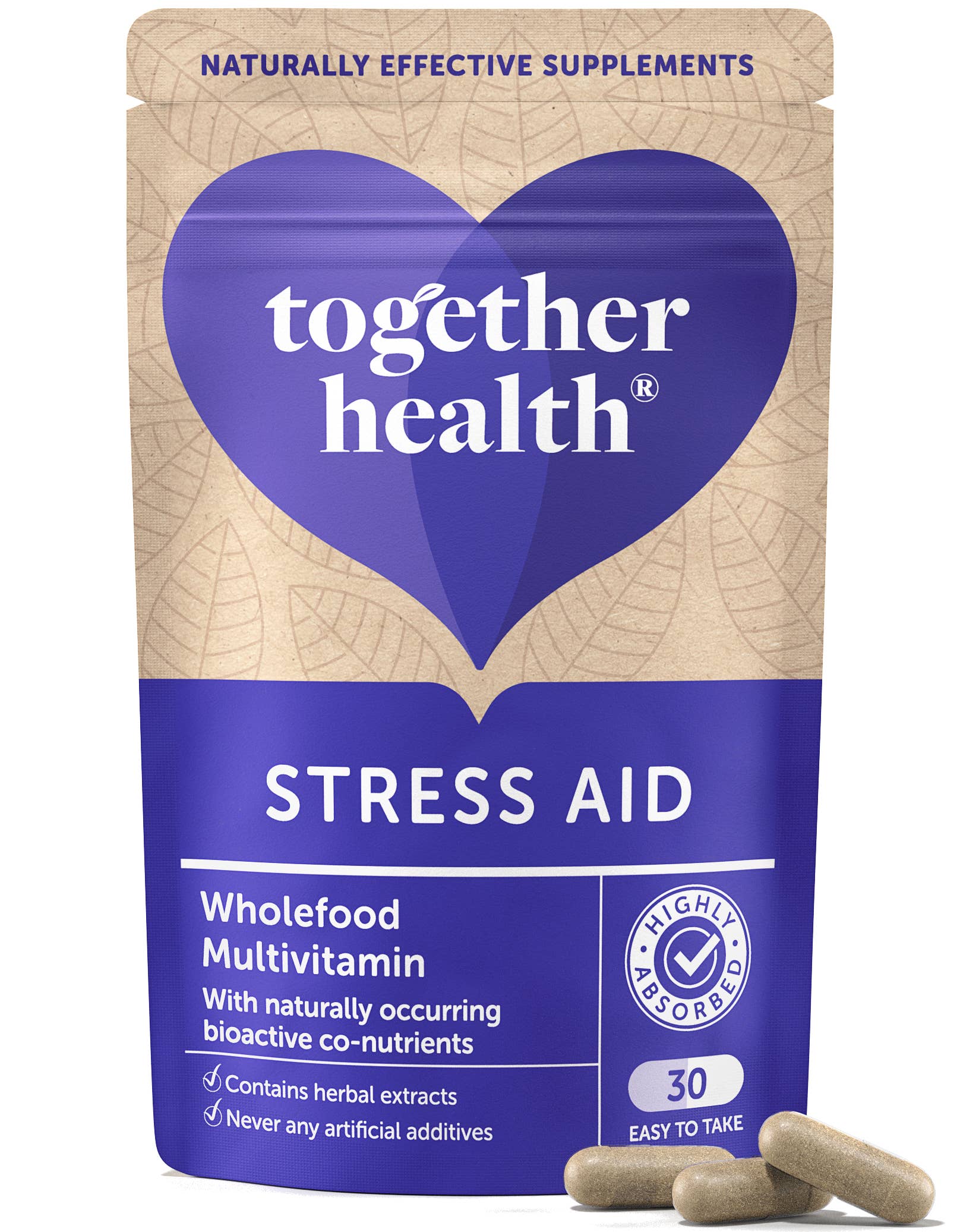 Together Health – wholesale Oral supplement/vitamin – Stress Aid – Stress Supplement – 30 Capsules