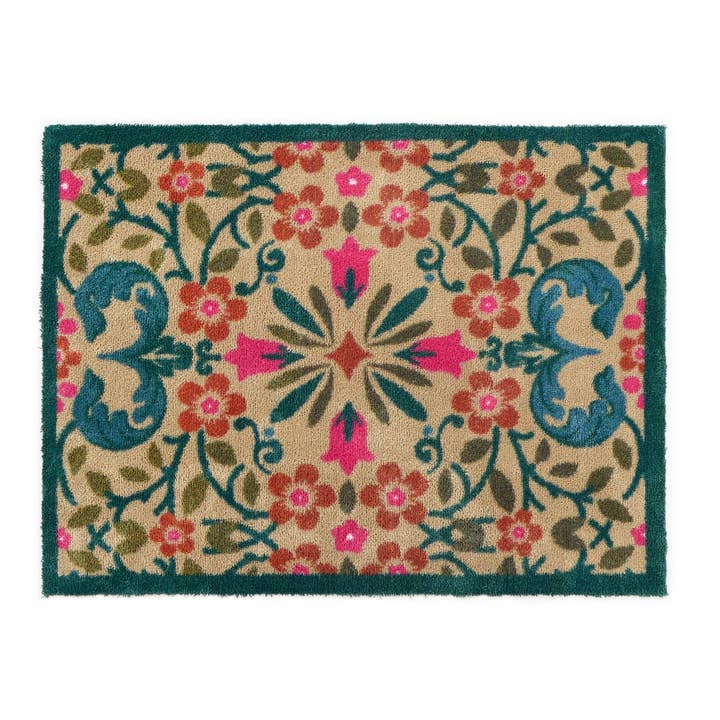 Phoenox Textiles â wholesale Door mat â Hug Rug Folk Floral Doormat1