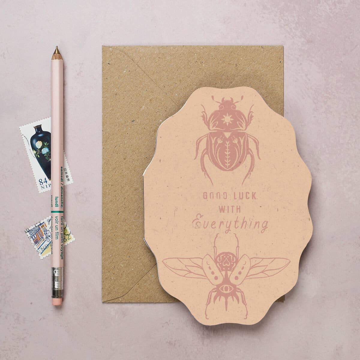 I am Roxanne - Wholesale Good Luck Card - Beetle Good Luck Card | Good Luck Cards | Eco Friendly Cards2