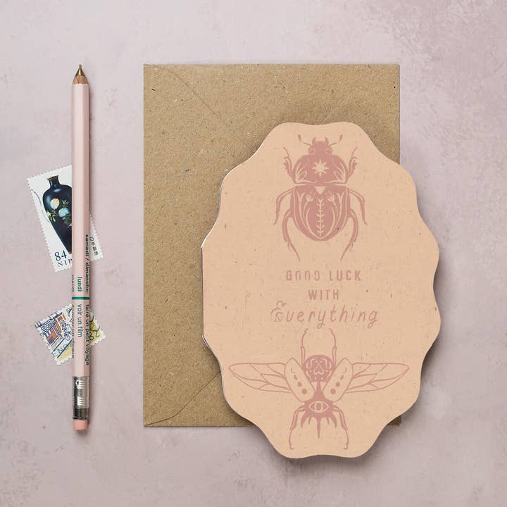 I am Roxanne - Wholesale Good Luck Card - Beetle Good Luck Card | Good Luck Cards | Eco Friendly Cards2