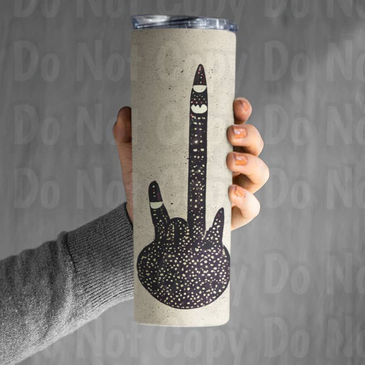 Peace, Soul, and Rock n' Roll Tumbler for wholesale by Gonna Get Crafty