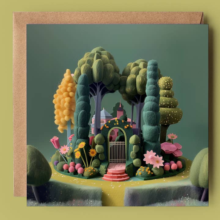 Secret House 2D Printed Card for wholesale by Good Post Day