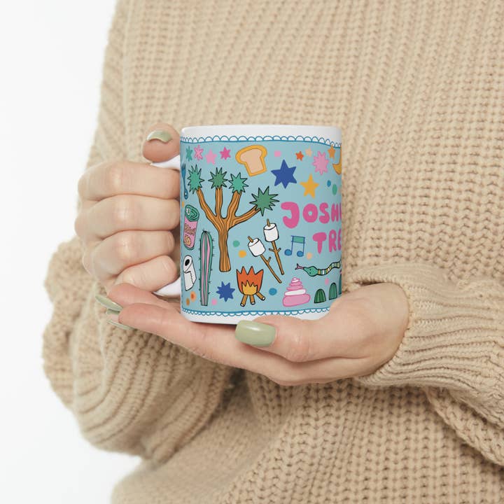 LOLALA - Your California Happiness Market 💛 - Wholesale Coffee Mug - Joshua Tree - Coffee Mug (11oz, blue)