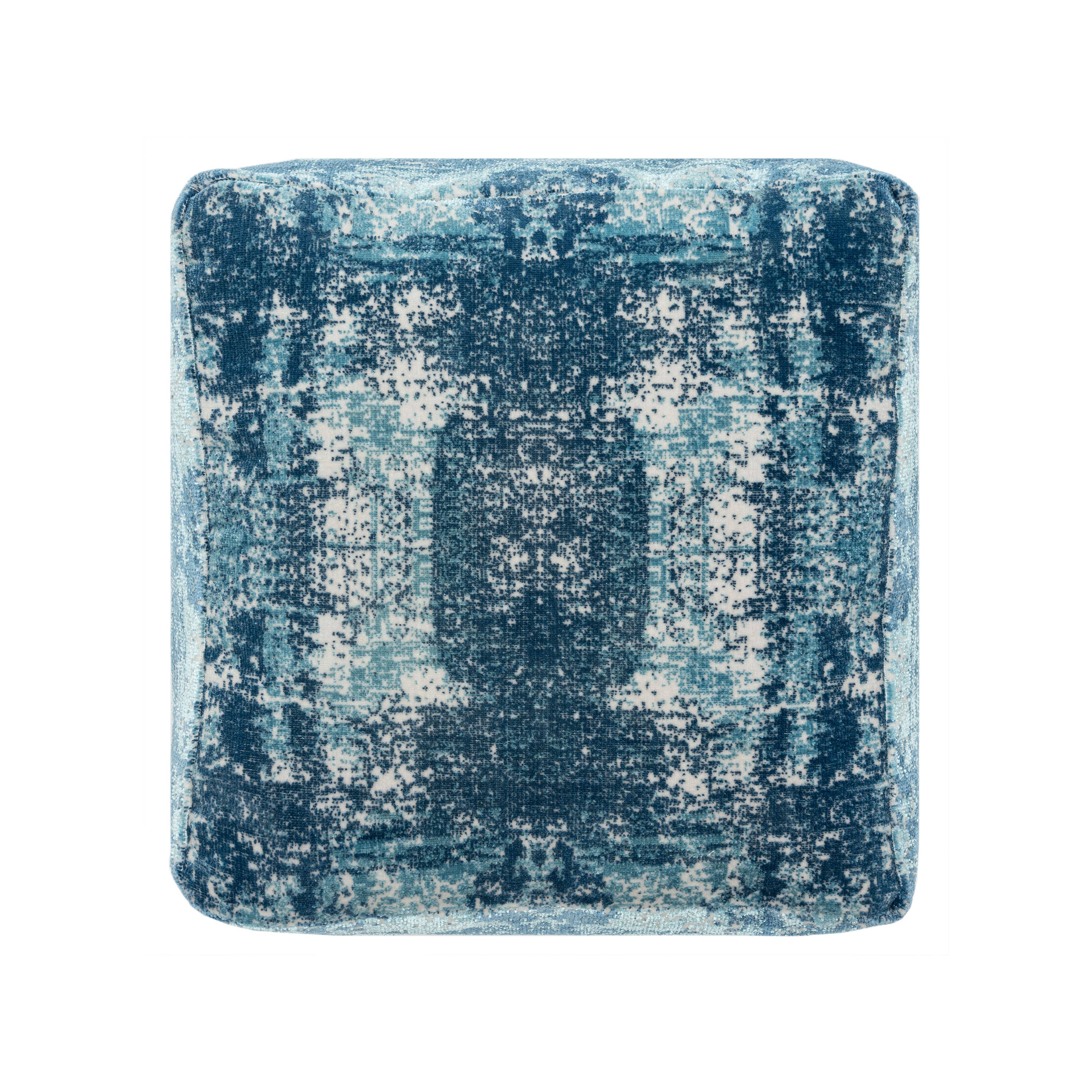 LR Home - Wholesale Pouf - Modern Abstract Square Upholstered Ottoman Pouf9