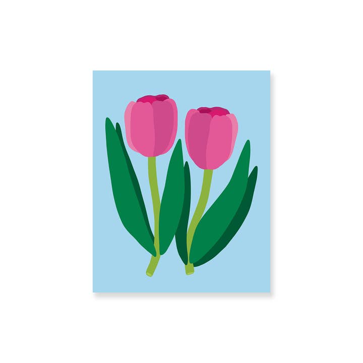 Tulip Pals Art Print 8x10" for wholesale by Christine Witmore
