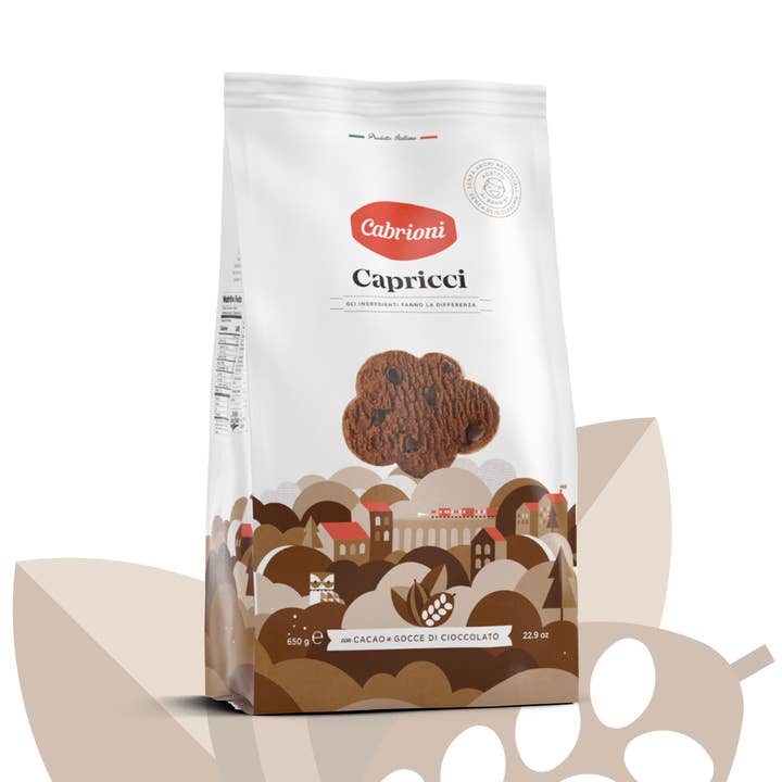 Cabrioni Capricci Cocoa and Chocolate Biscuits for wholesale by Cabrioni