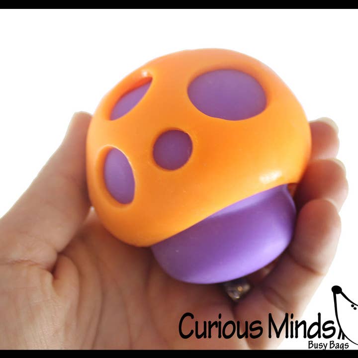 Curious Minds Toys – Brinquedo de espuma - Crianças e bebés por atacado – 1 Cogumelo Nee Doh Soft Squeeze Stress Ball3