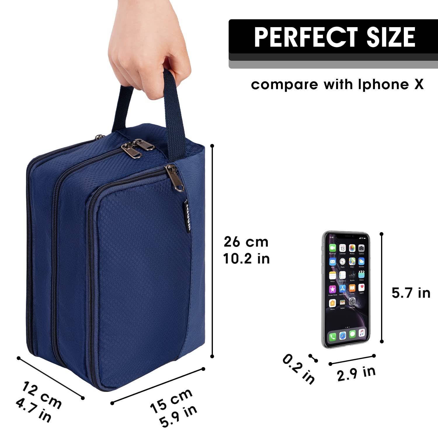 wandf - Wholesale Toiletry Bag - Unisex - Toiletry Bag Hanging Dopp Kit Water Resistant Shaving Bag71