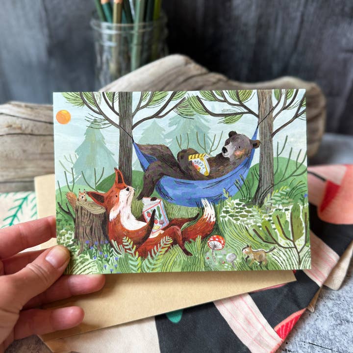 Canyon & Cove Art - Wholesale Birthday Card - Lazy Days Card