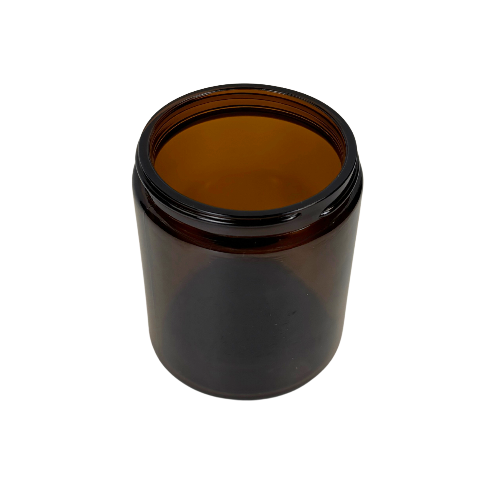 The Bottle Shoppe - Wholesale Jar - 8oz Amber Glass Jar with Brushed Gold Lid  6