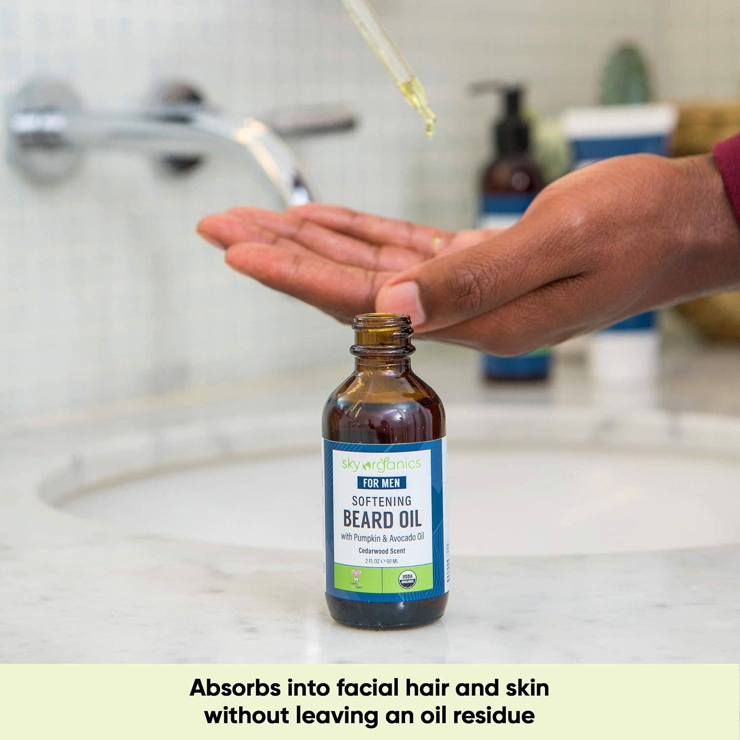 Innovarix - Wholesale Beard Wash/Shampoo - Organic Softening Beard Oil for Face, Cedarwood - 2 fl.oz3