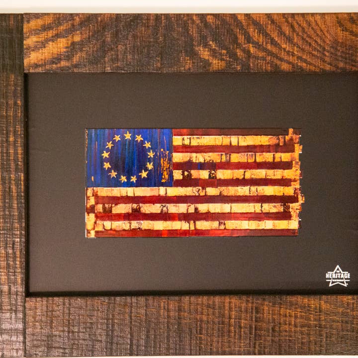 Old Glory Betsy Heritage Wall Art for wholesale by The Heritage Flag Company