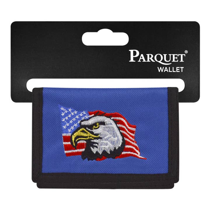 Men's Polyester Tri-fold Velcro Wallets for wholesale by Selini New York