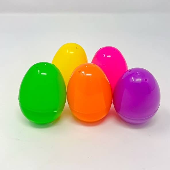 USA HomeMax - Wholesale Party Favor - 6/12/48pc Colorful Plastic Easter Eggs Fillable5