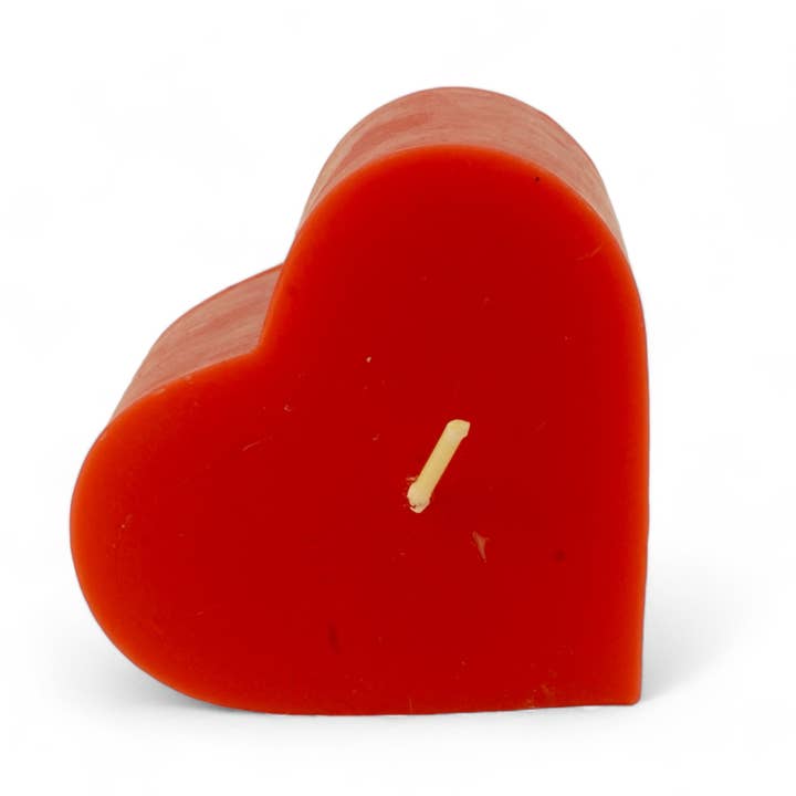 100% Beeswax Heart Pillar for wholesale by Life By Ritual