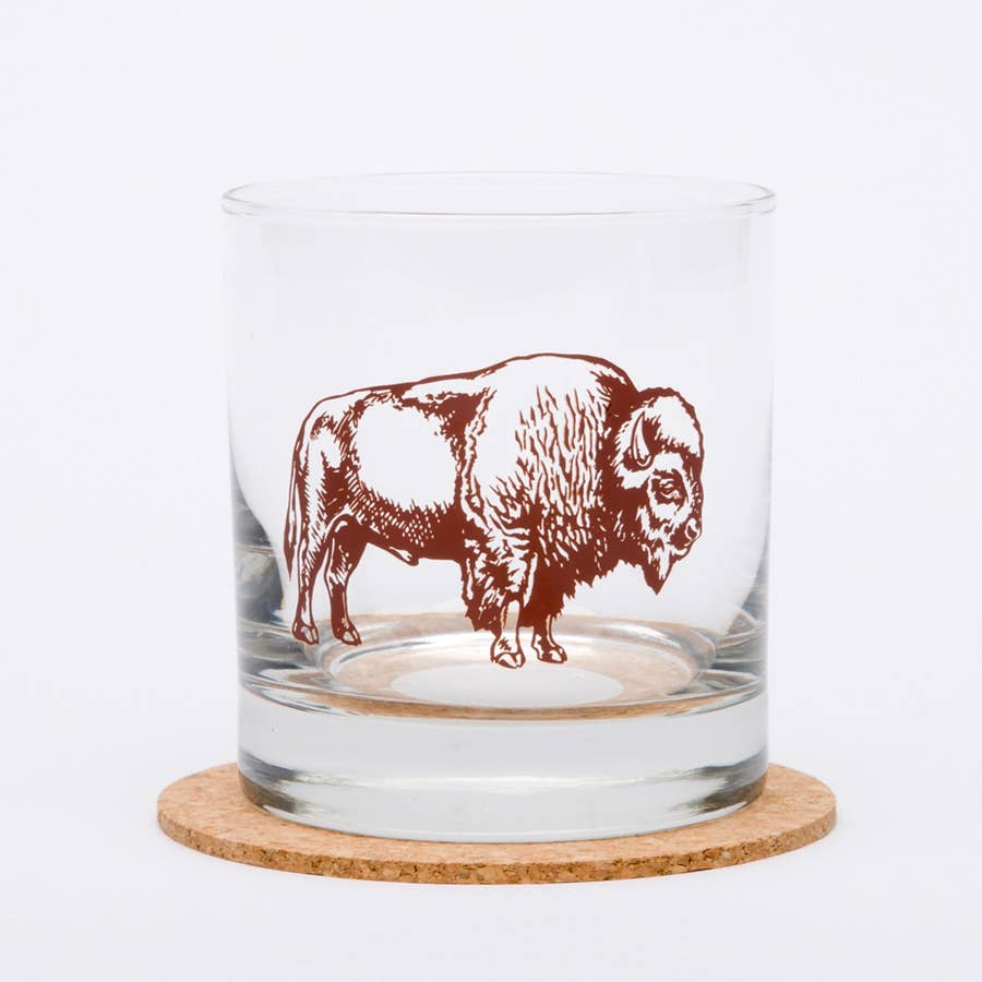 Counter Couture - Wholesale Cocktail/Liquor Glass - Bison Rocks Glass – 11 oz Dishwasher Safe Whiskey Glass3