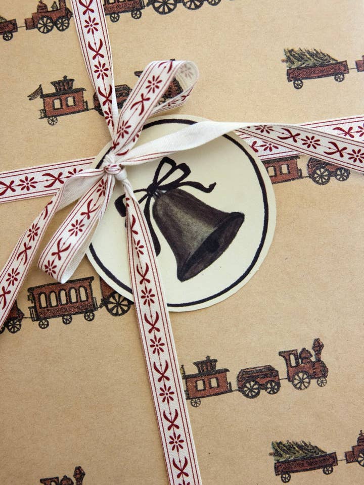 'Sleigh Bell' gift tags for wholesale by Parcel Paper