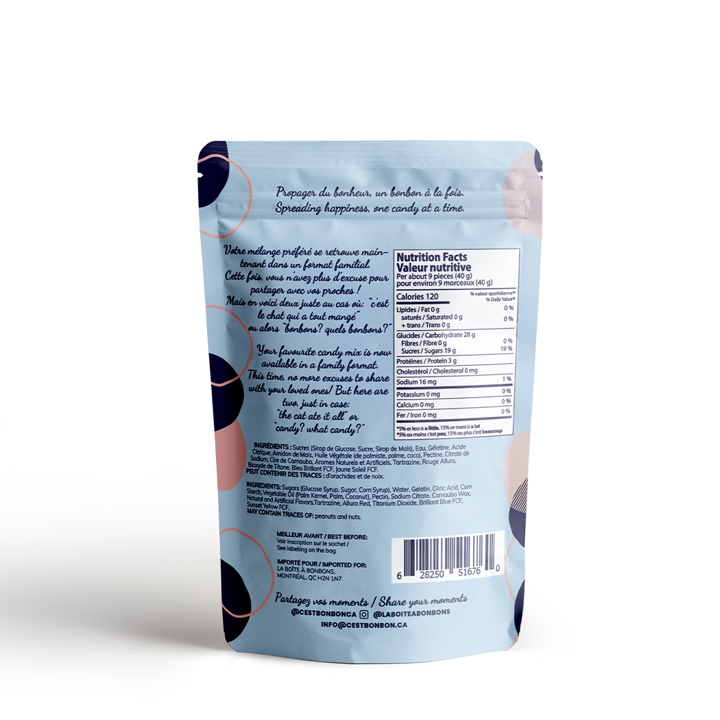 La boîte à bonbons - Vente Bonbons gélifiés - Mélange doux - grand format - bonbons gélifiés1