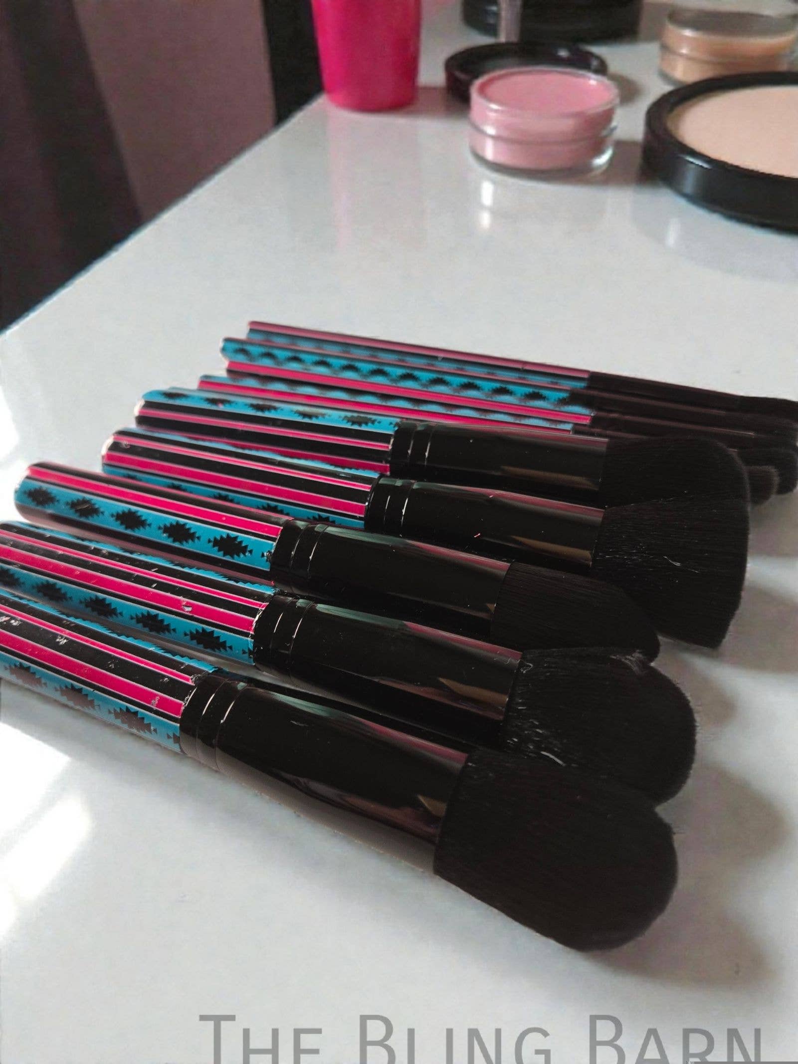 The Bling Barn - Wholesale Makeup Brush Set - Western Glam 10-Piece Makeup Brush Collection9