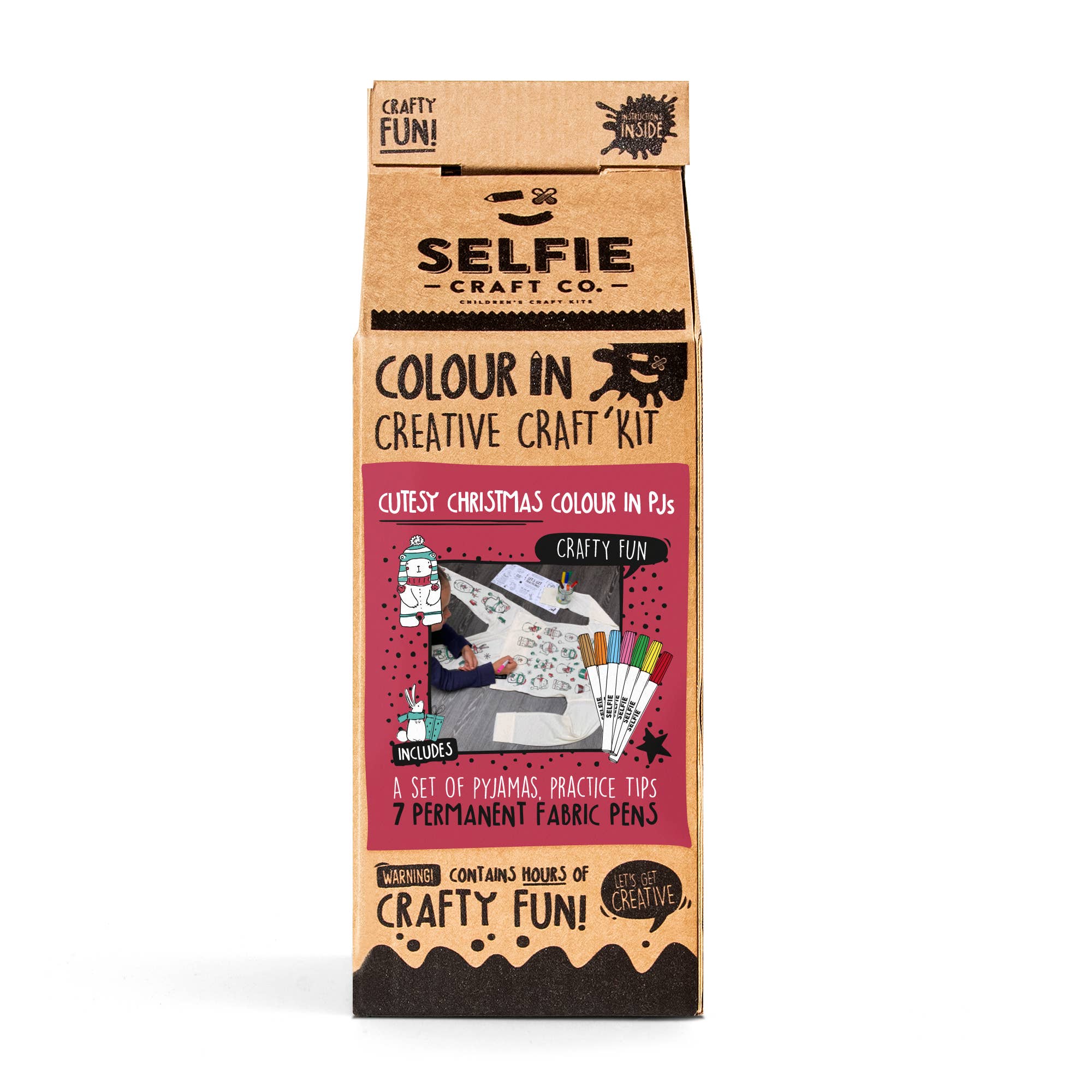 Selfie Craft Co – wholesale Sleepwear set – Kids – Cutesy Christmas Colour In Pyjamas (NOT AVAILABLE IN USA)3