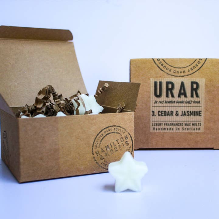 Urar 3: Cedar and Jasmine Wax Melts for wholesale by Hamilton and Morris Candlemakers