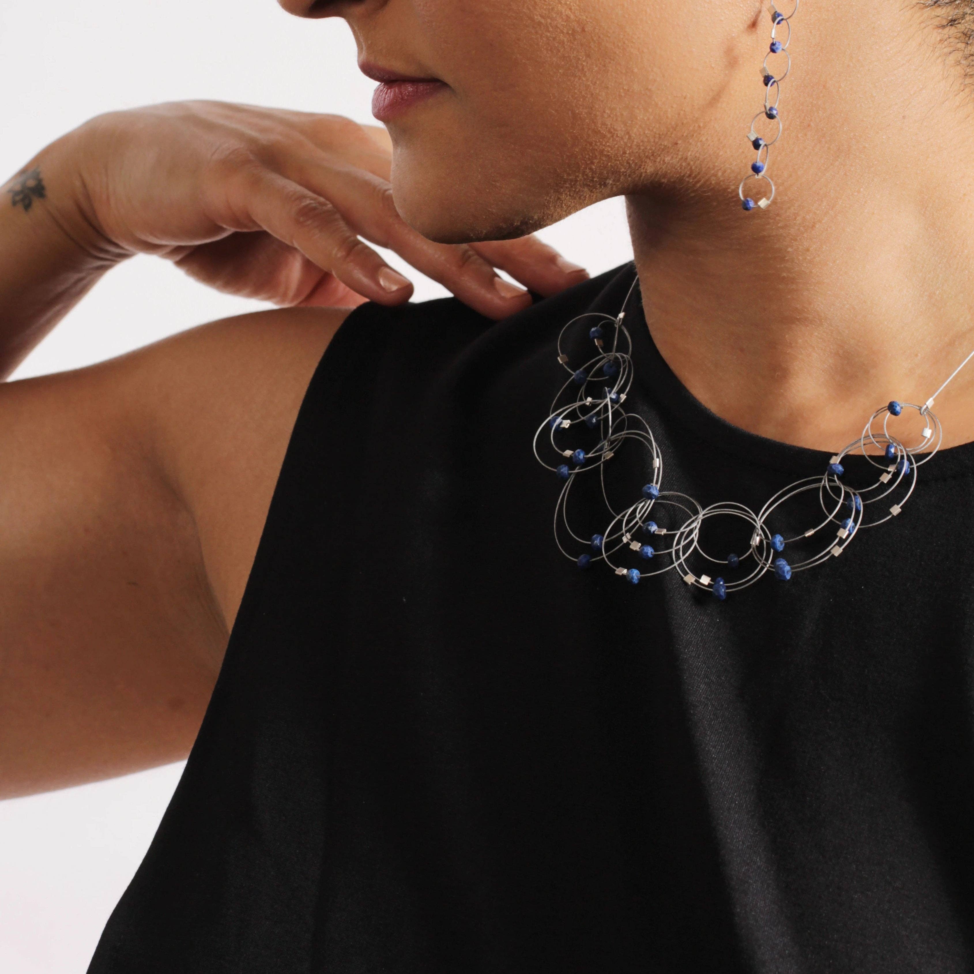 Meghan Patrice Riley – Colar de elos e correntes por atacado – Colar Vertigo2