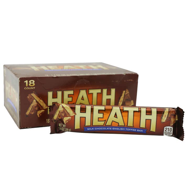 Grandpa Joe's Candy Shop - Wholesale Chocolate Bar - Heath Bar, 2.4oz, 18ct Case