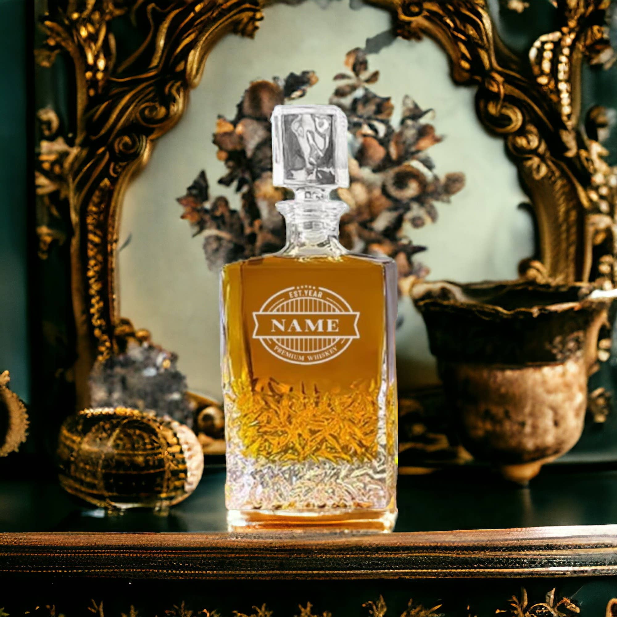 Engrave My Memories - Wholesale Decanter - Custom Whiskey Decanter, Decanter Set, Gift for Dad9