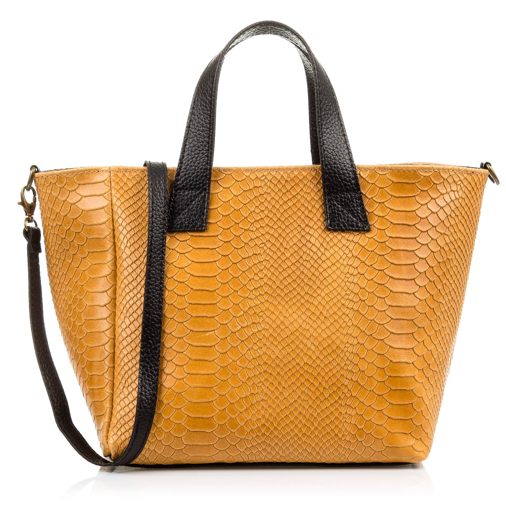 FIRENZE ARTEGIANI – Sacola - Mulher por atacado – Sacola feminina Chiara. Serpi gravado em camurça de couro genuíno3