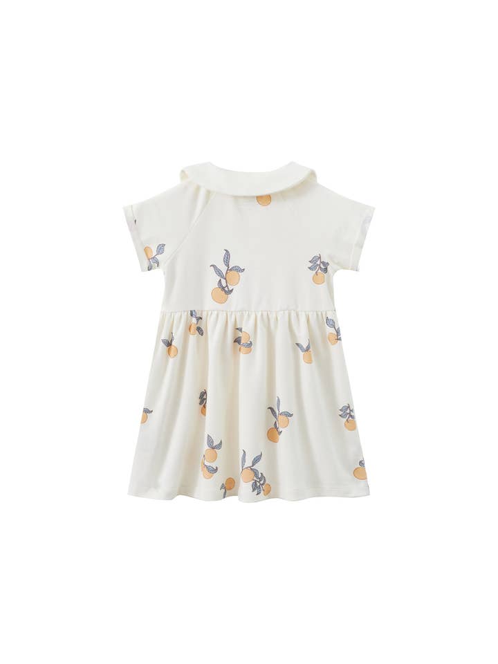 Norsu Organic - Wholesale Dress - Kids - Organic Cotton Collar Dress-Clementine4