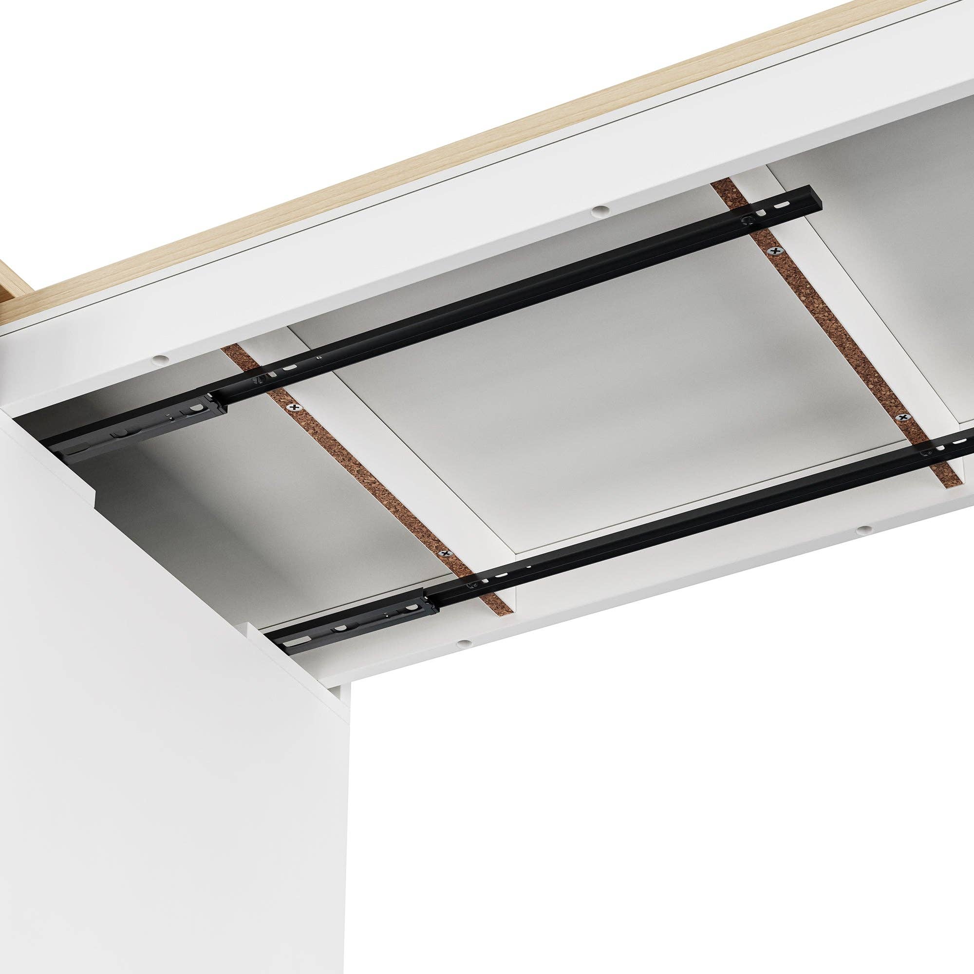 HOMYCASA DESIGN INC - Wholesale Kitchen Storage/Organizer - K&K 74.5 inch Kitchen Island with Extendable Dining Table , Rolling Kitchen Island on Wheels with Spice Rack and 2 Drawers,  Kitchen Storage Cart with 4 Door Cabinet, for Kitchen, Dining Room, White27